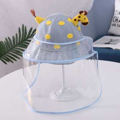 Children's Hat Anti-Droplet Child Anti-Epidemic Bucket Hat Boys And Girls Children Giraffe Shaped Baby Sun Hat