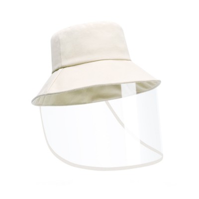 Anti Droplet Adult Bucket Hat Version Of Pure Color Detachable Transparent Shield Yiwu OEM Customize Sun Protection Hat