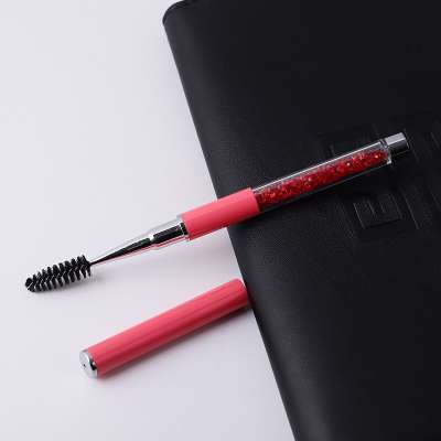 MT-0023 Wholesale Beauty Tool Women's Eyelash Brush Custom Spiral Eyelash Brush Diamond Pipe With Metal Pen Set